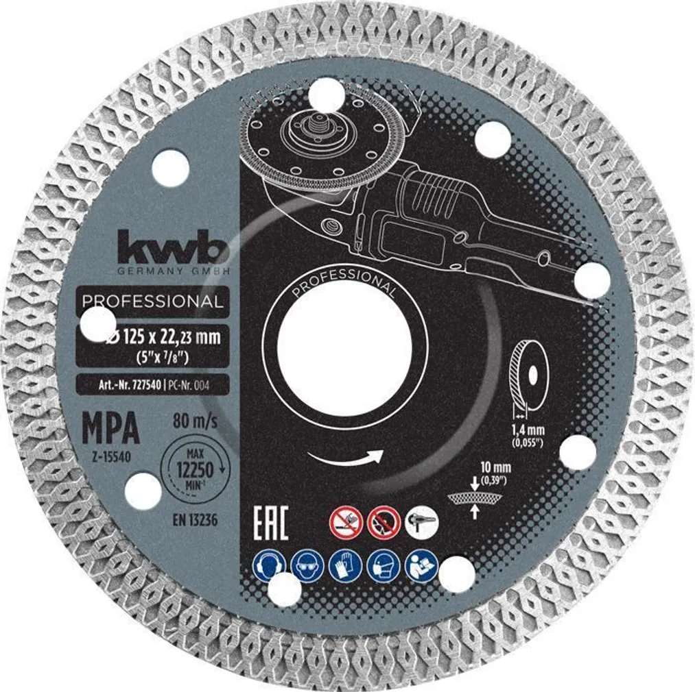 TEEMANTKETAS KWB 125MM, PEENETERALINE