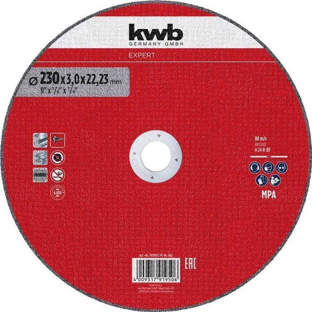 LÕIKEKETAS KWB, METALL 230X3X 22MM