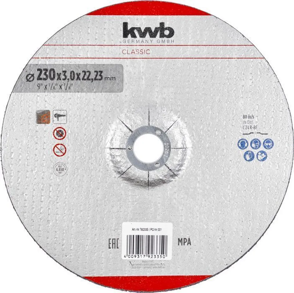 LÕIKEKETAS KWB, KIVI 230X3,0, ASTMEGA