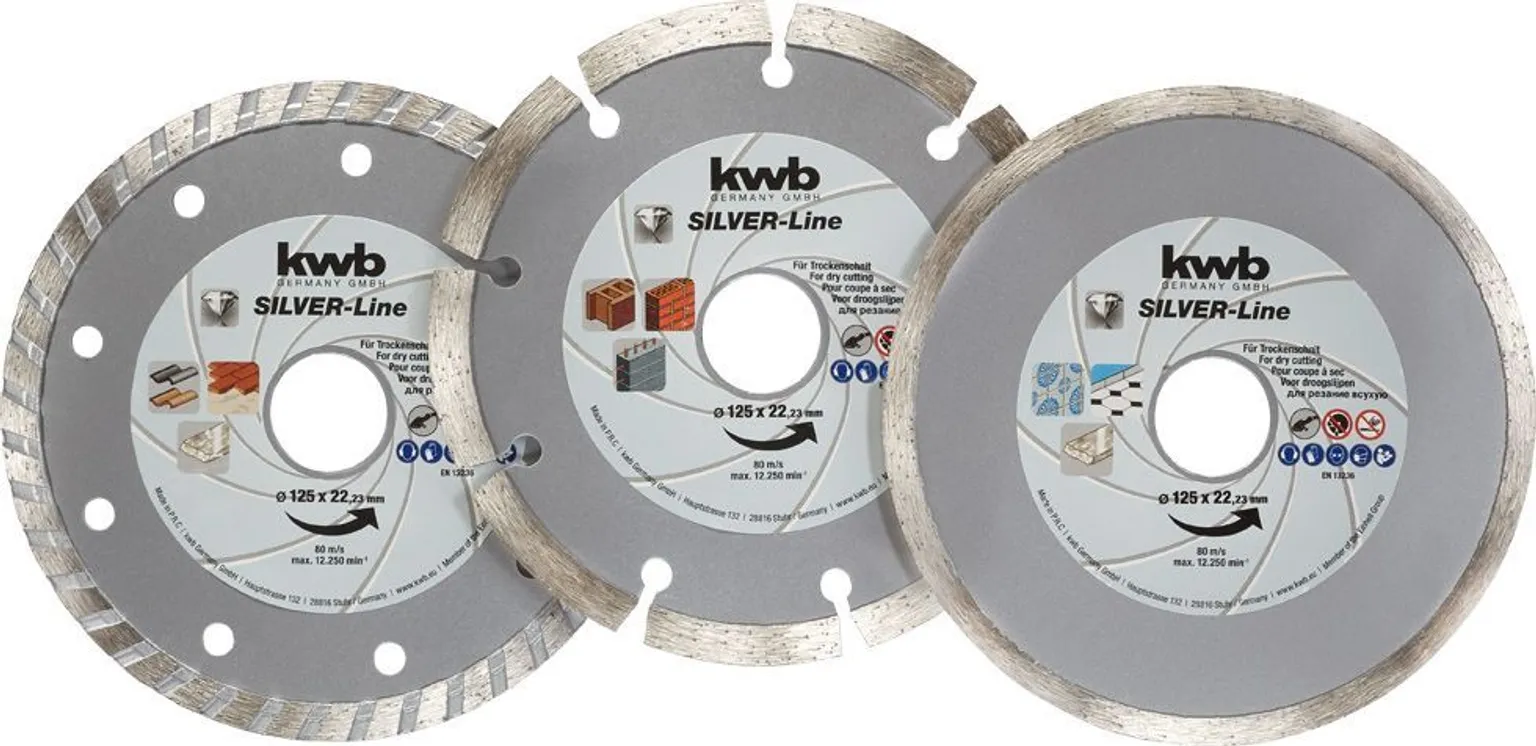 TEEMANTLÕIKEKETAS KWB 125MM 3TK