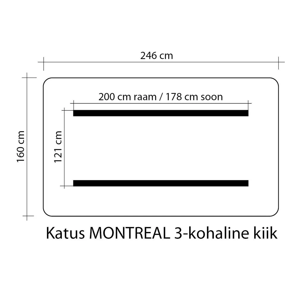 KIIGEKATUS MONTREAL-3, 160X246CM BEEŽ