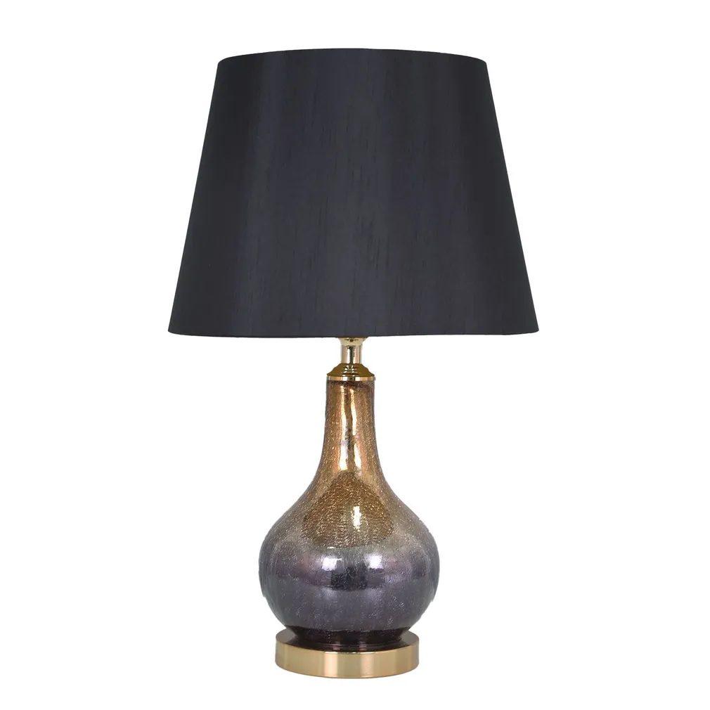 LAUALAMP LUXO H56,5CM MUST/KULD