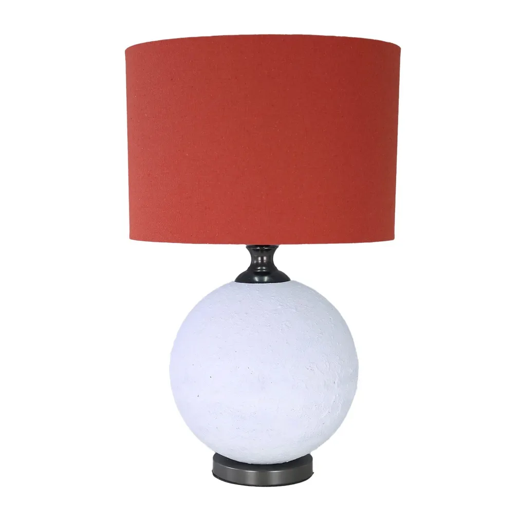 LAUALAMP LUXO H56CM PUNANE/VALGE