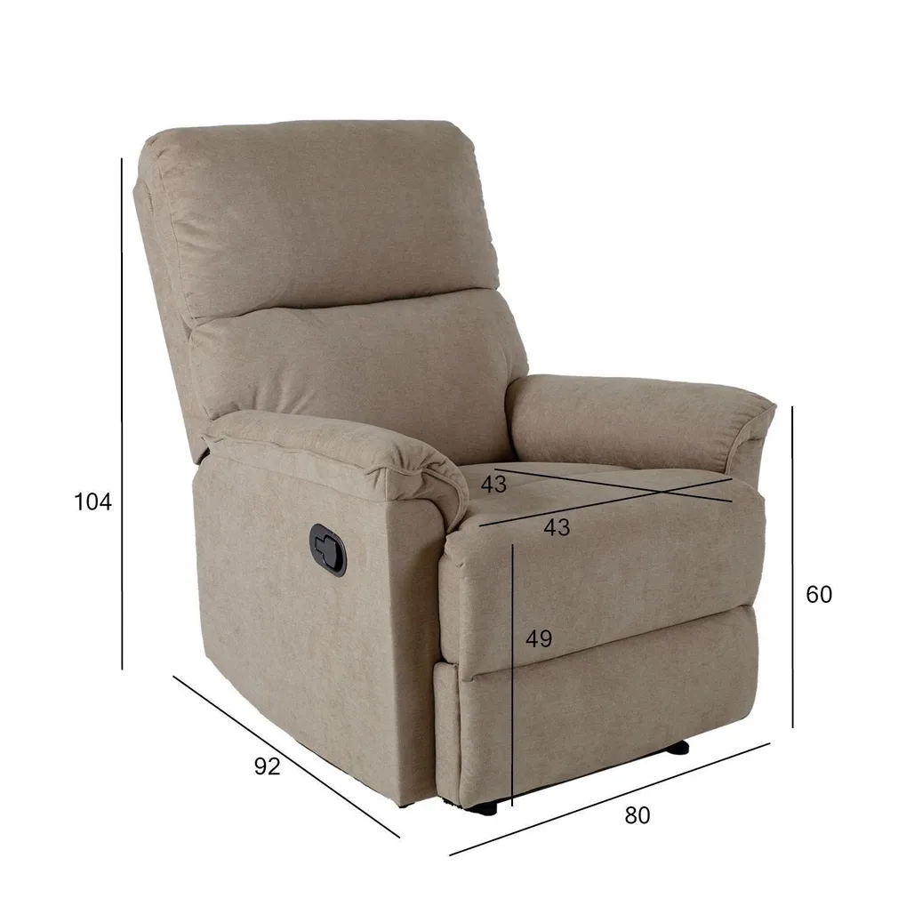 TUGITOOL GUSTAV MANUAALNE RECLINER TUMEBEEŽ