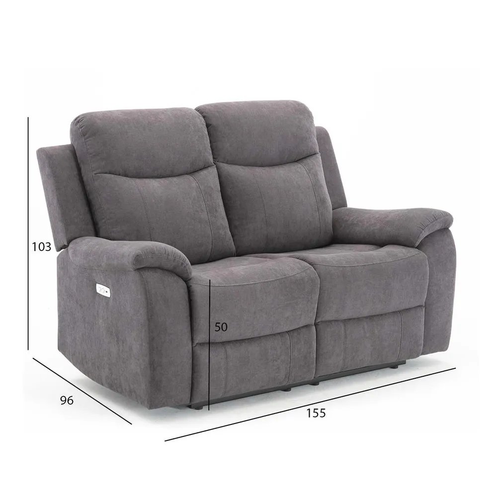DIIVAN MILO 2-KOHALINE ELEKTRILINE RECLINER HALL