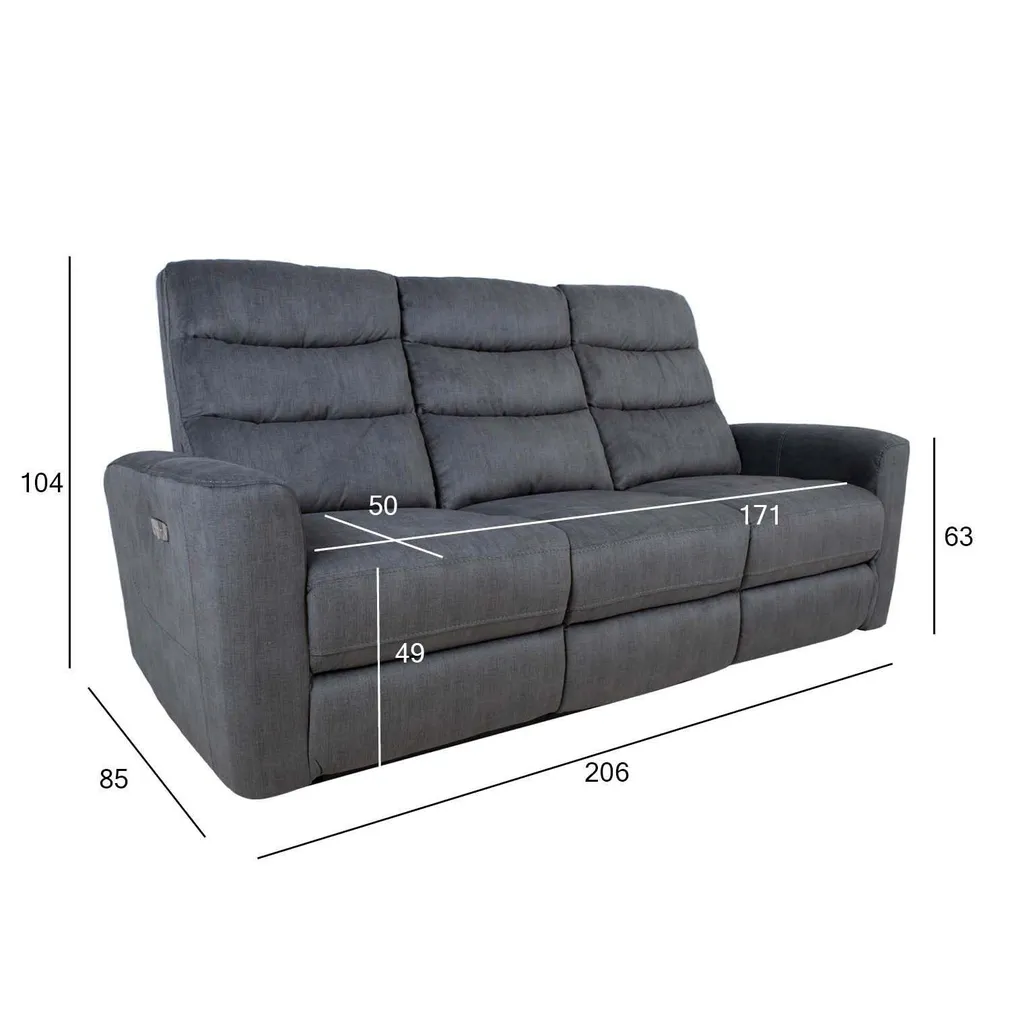 DIIVAN GASTON 3-KOHALINE ELEKTRILINE RECLINER