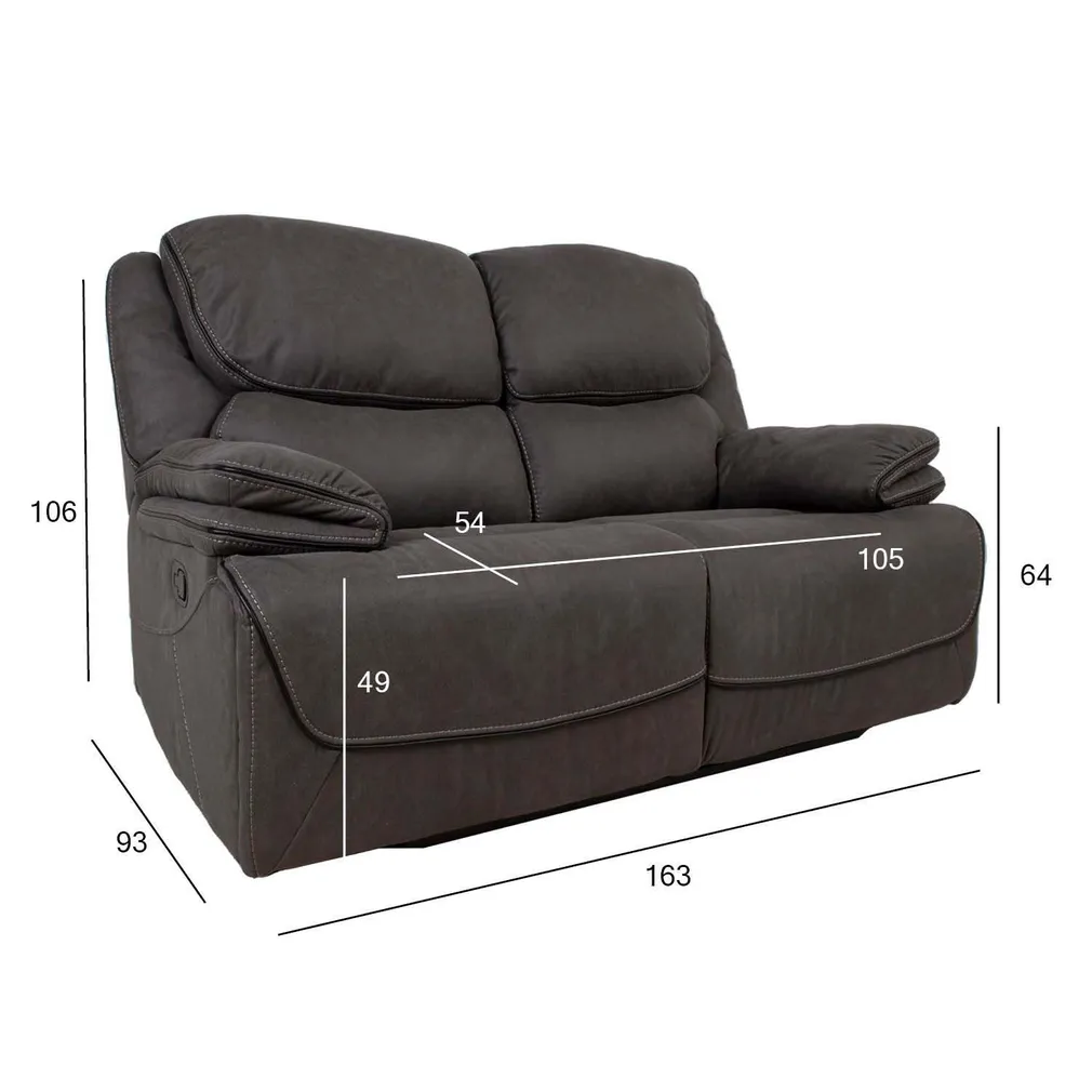 DIIVAN GORDY 2-KOHALINE MANUAALNE RECLINER