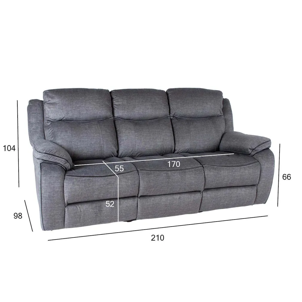 DIIVAN GENTRY 3-KOHALINE MANUAALNE RECLINER