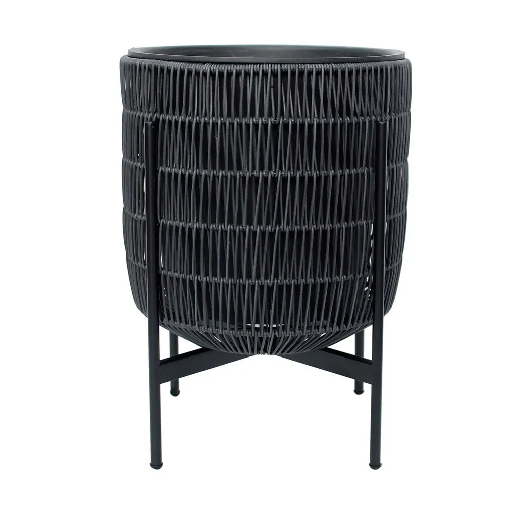 LILLEPOTT WICKER ALUSEGA 30X30XH38CM MUST