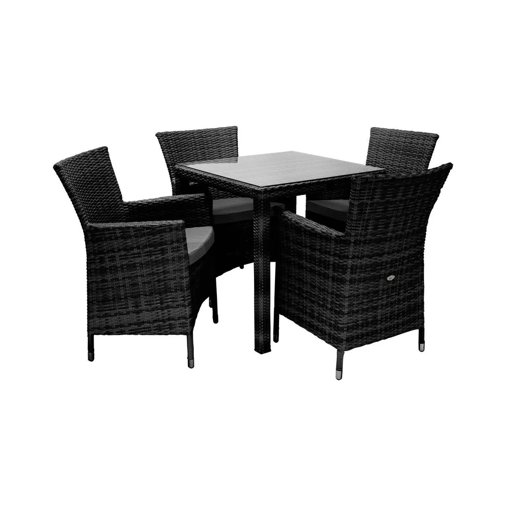 AIAMÖÖBLIKOMPLEKT WICKER, LAUD JA 4 TOOLI