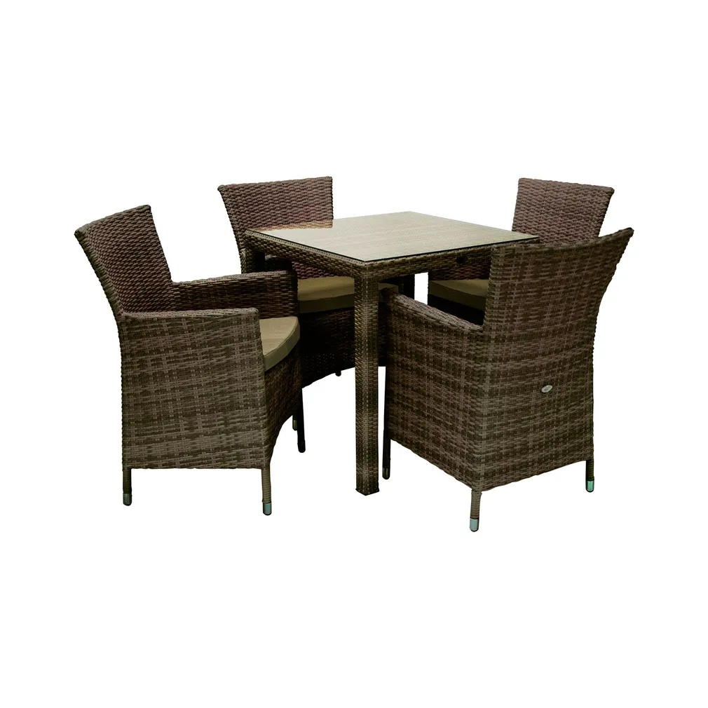 AIAMÖÖBLIKOMPLEKT WICKER, LAUD JA 4 TOOLI