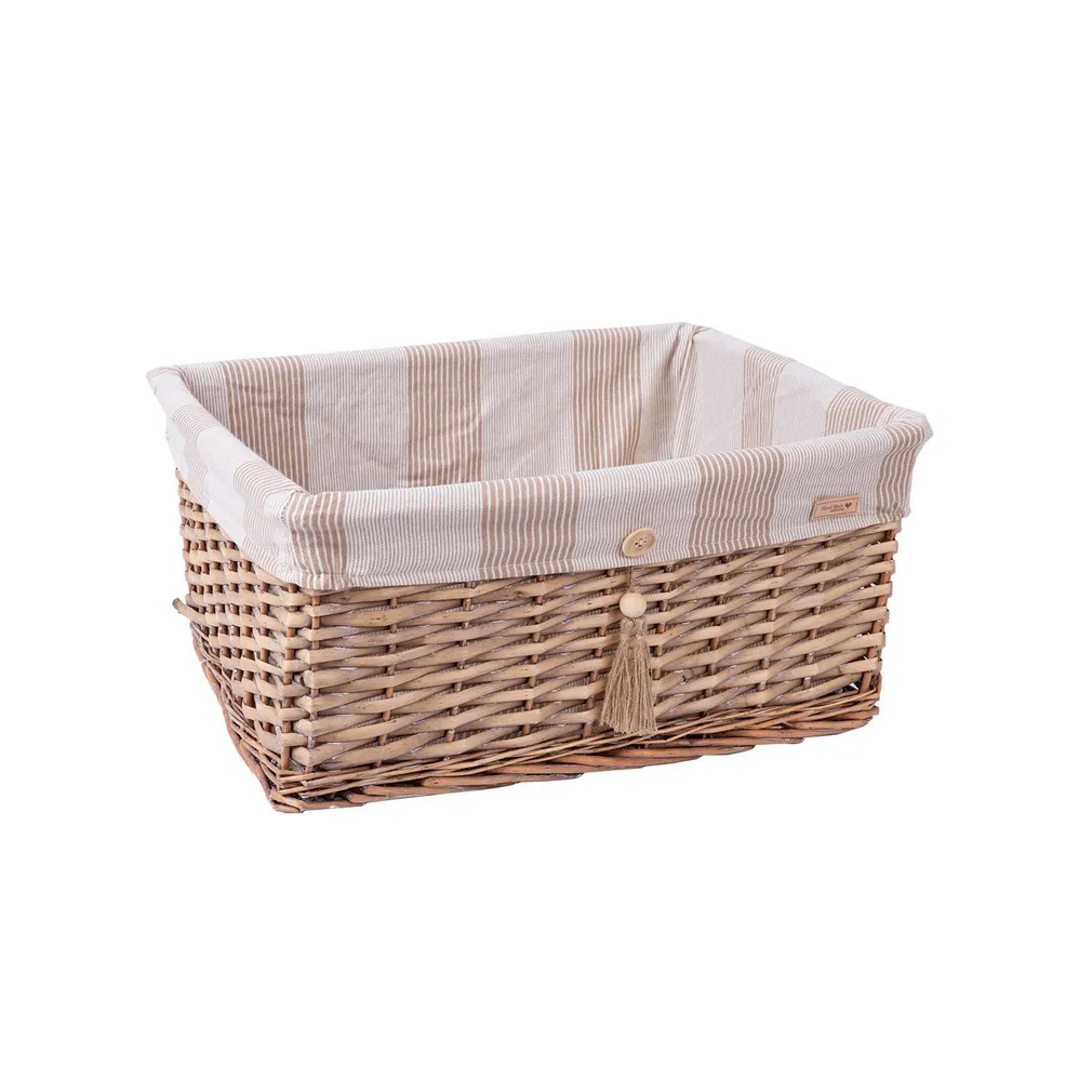 KORV WILLI STRIPE 48X38XH22CM