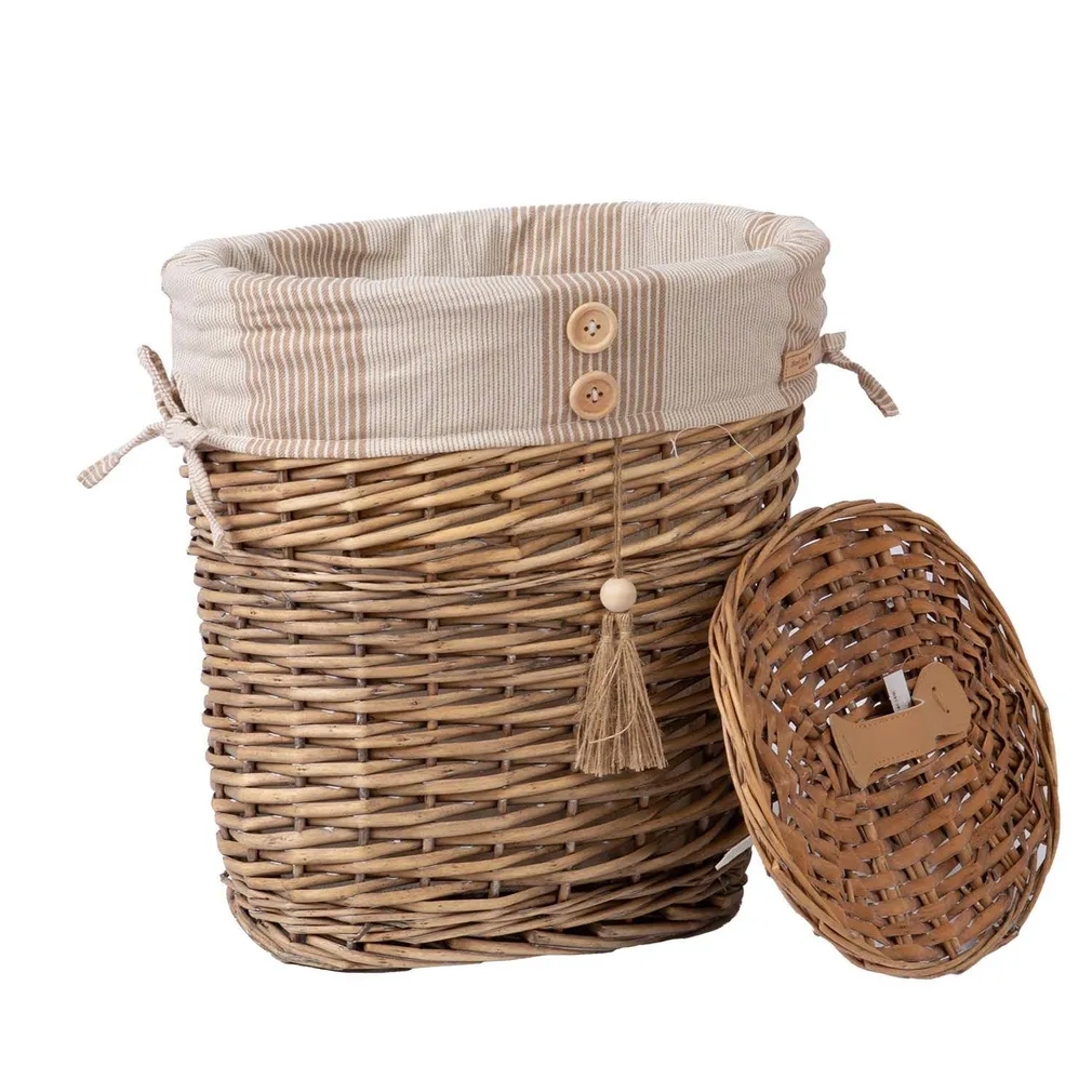 KORV WILLI STRIPE 33X21XH36CM