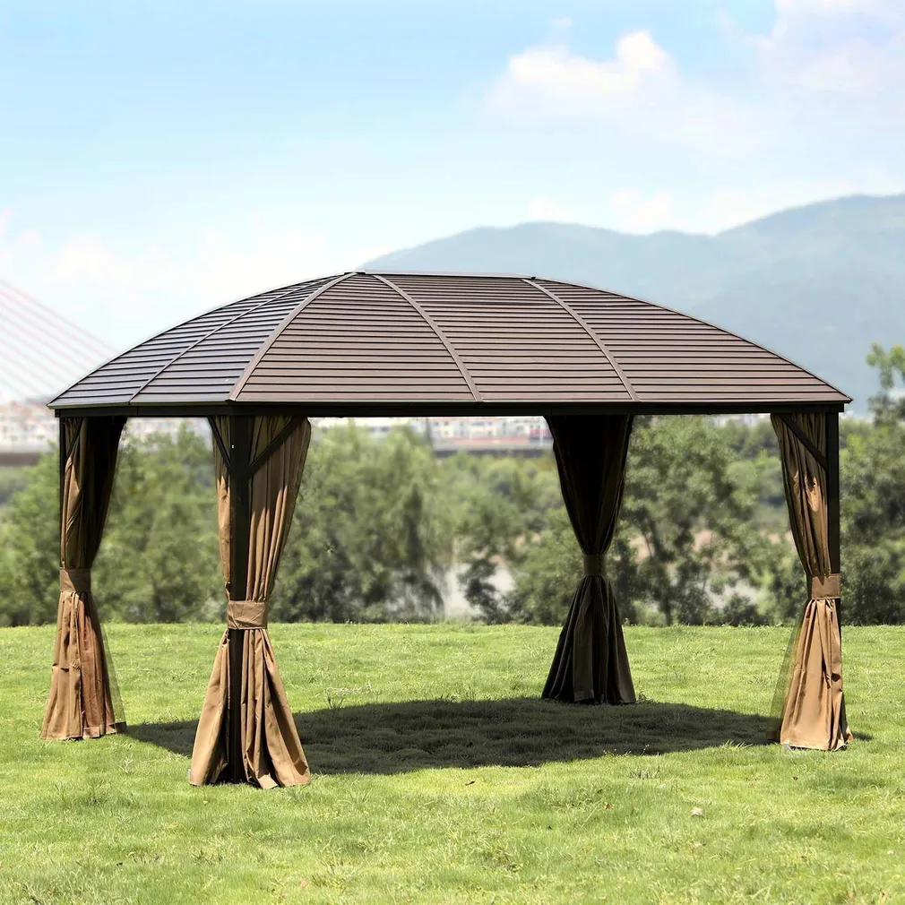VARIKATUS SUNSET 3X4XH2/2,7M BEEŽ/PRUUN