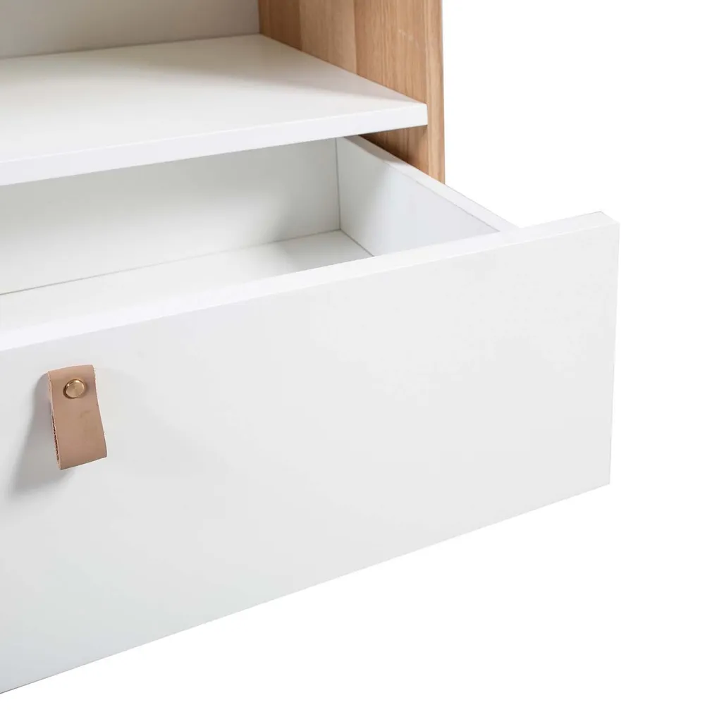 RIIUL HELENA WHITE 80X40XH140CM NAT/VALGE
