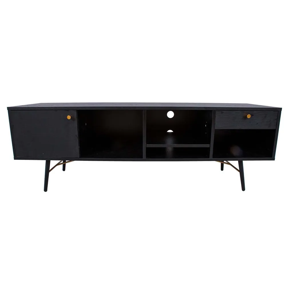 TV-LAUD LUXEMBOURG 150X40XH50CM MUST