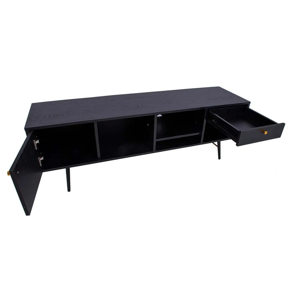 TV-LAUD LUXEMBOURG 150X40XH50CM MUST