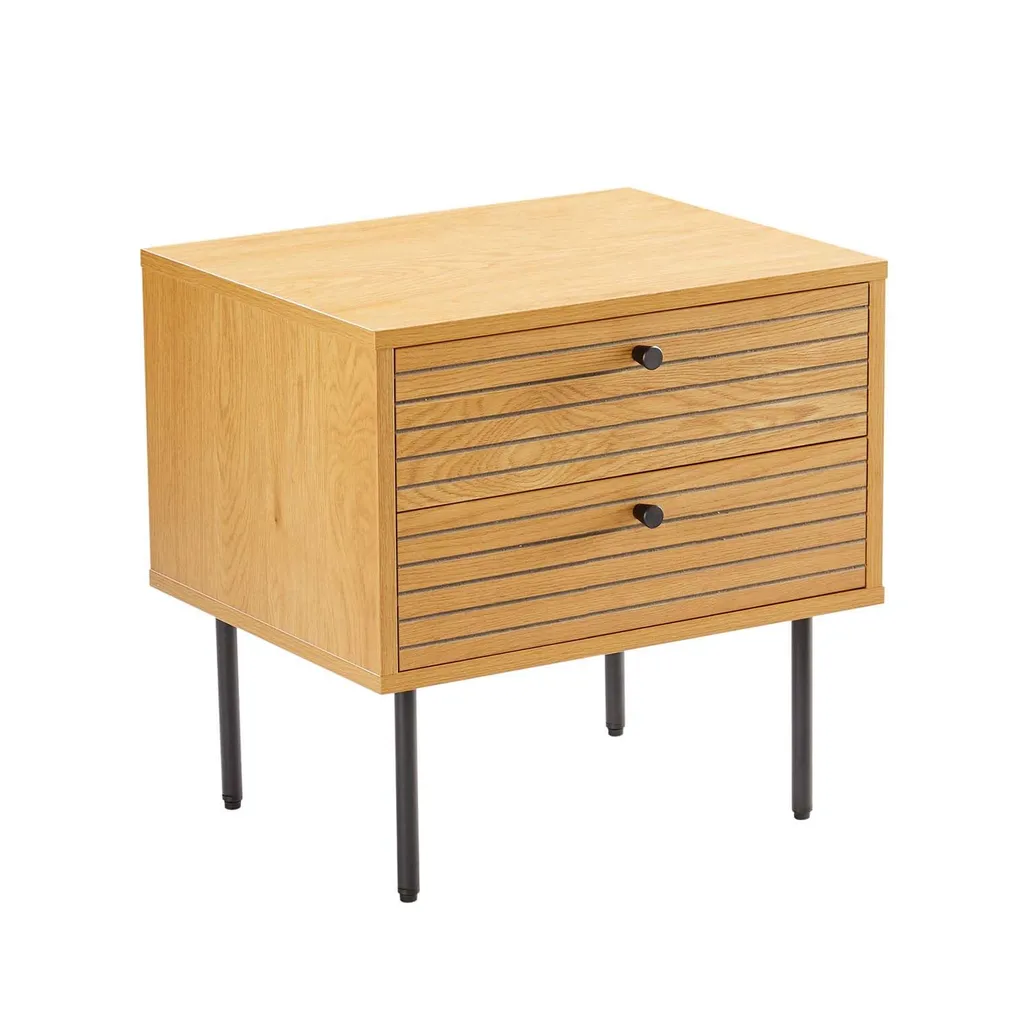 ÖÖKAPP LINE 2-SAHTLIGA 50X40XH50CM MELAMIIN