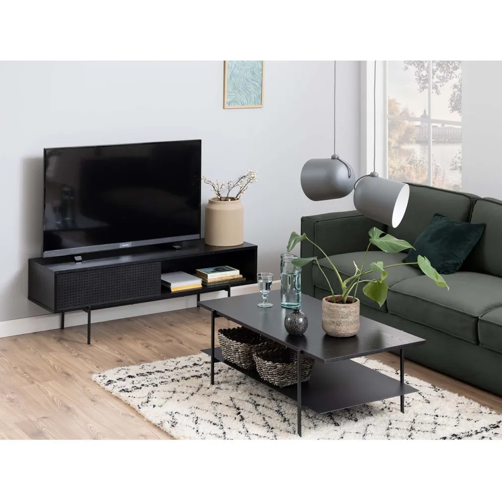 TV-LAUD ANGUS 140X40XH44CM MUST