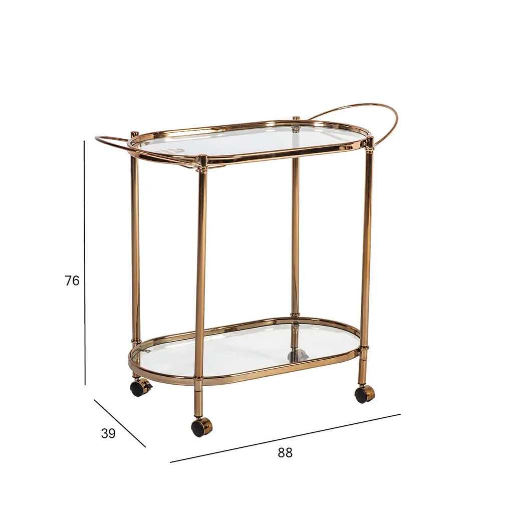 SERVEERIMISLAUD GENUA 88X39XH76CM KULDNE