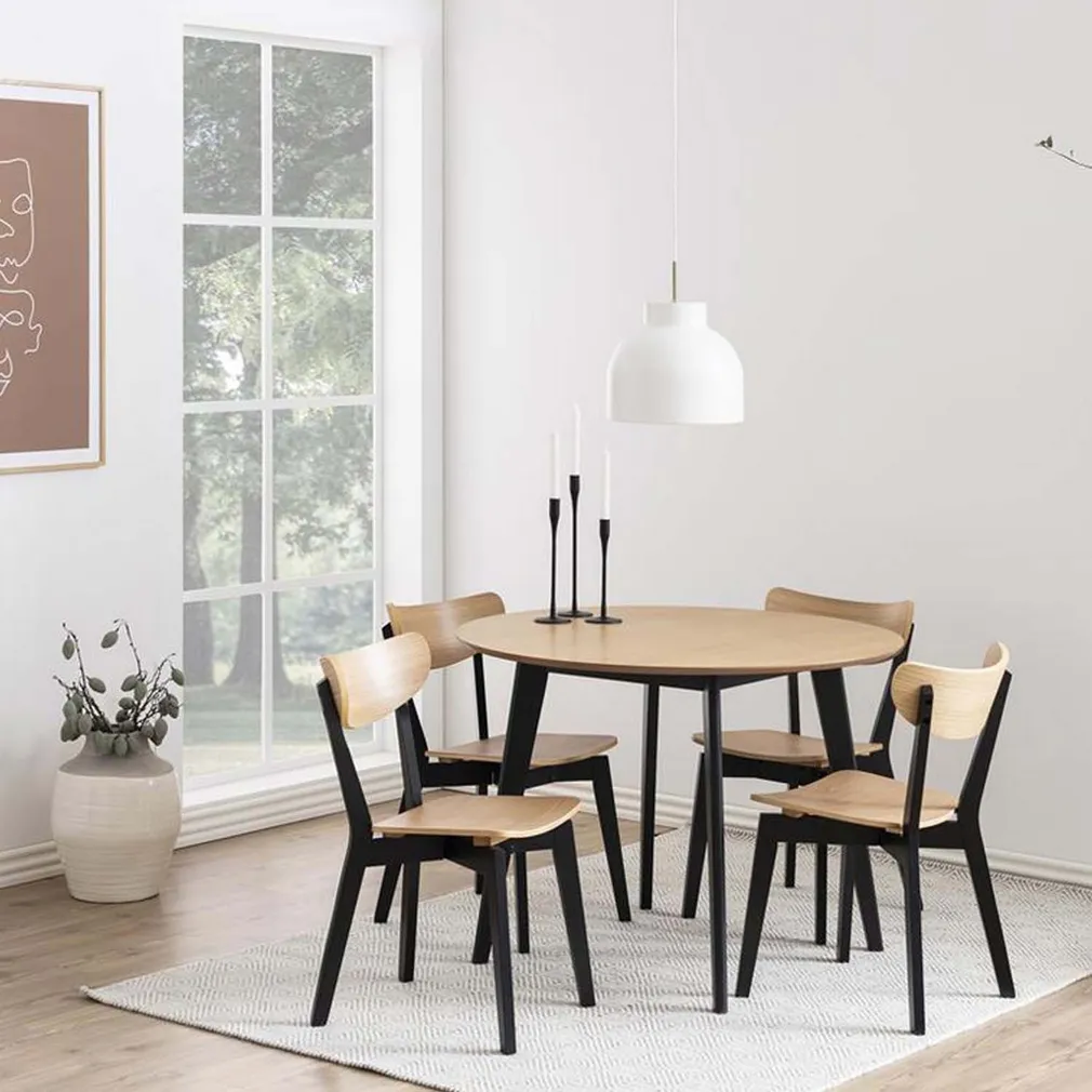 SÖÖGILAUAKOMPLEKT ROXBY, ÜMAR LAUD JA 4 TOOLI