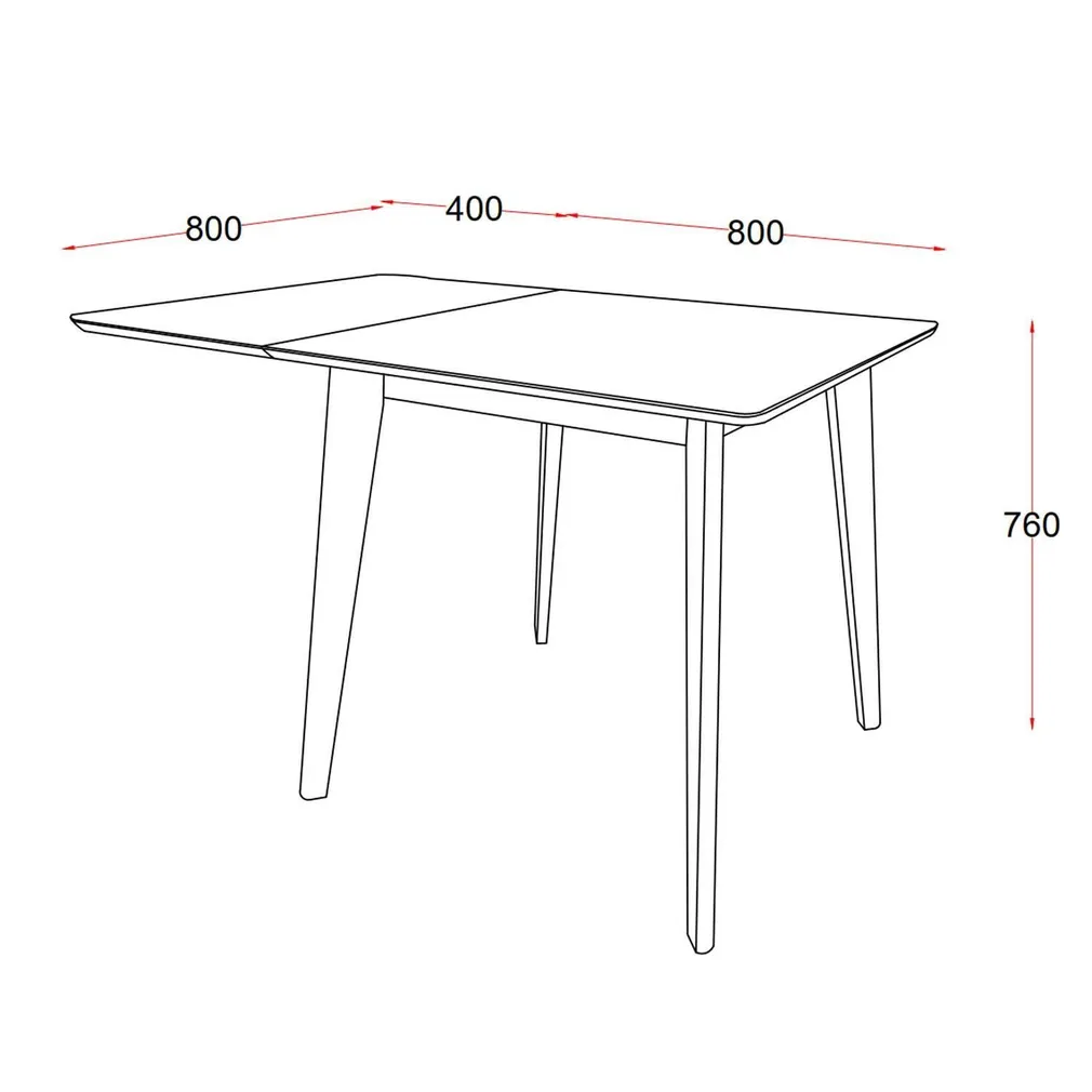 SÖÖGILAUD ROXBY 80/120X80XH76CM MUST