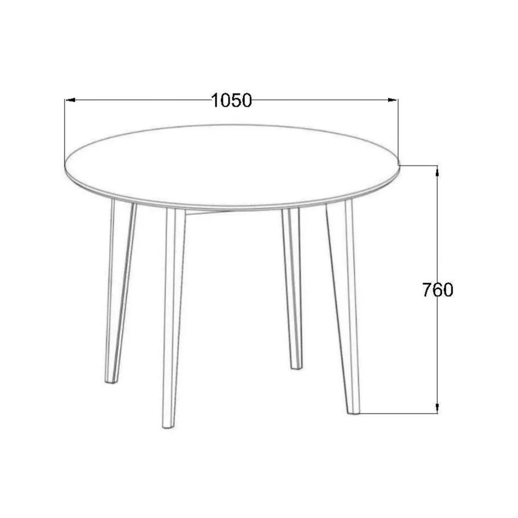 SÖÖGILAUD ROXBY D105XH76CM TAMM