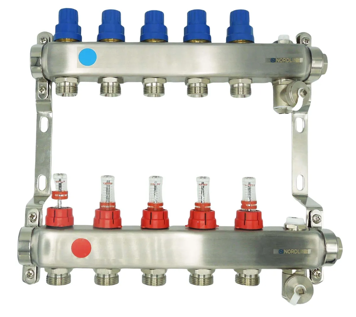 PÕRANDAKÜTTE KOLLEKTOR NORDLINE ROTOMEETRIGA 1"-10X3/4"