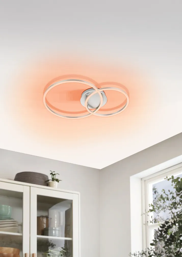 LAELAMP EGLO PALMAVES 3 LED 9,5W 12W 1350LM/1650LM HÕBE/VALGE