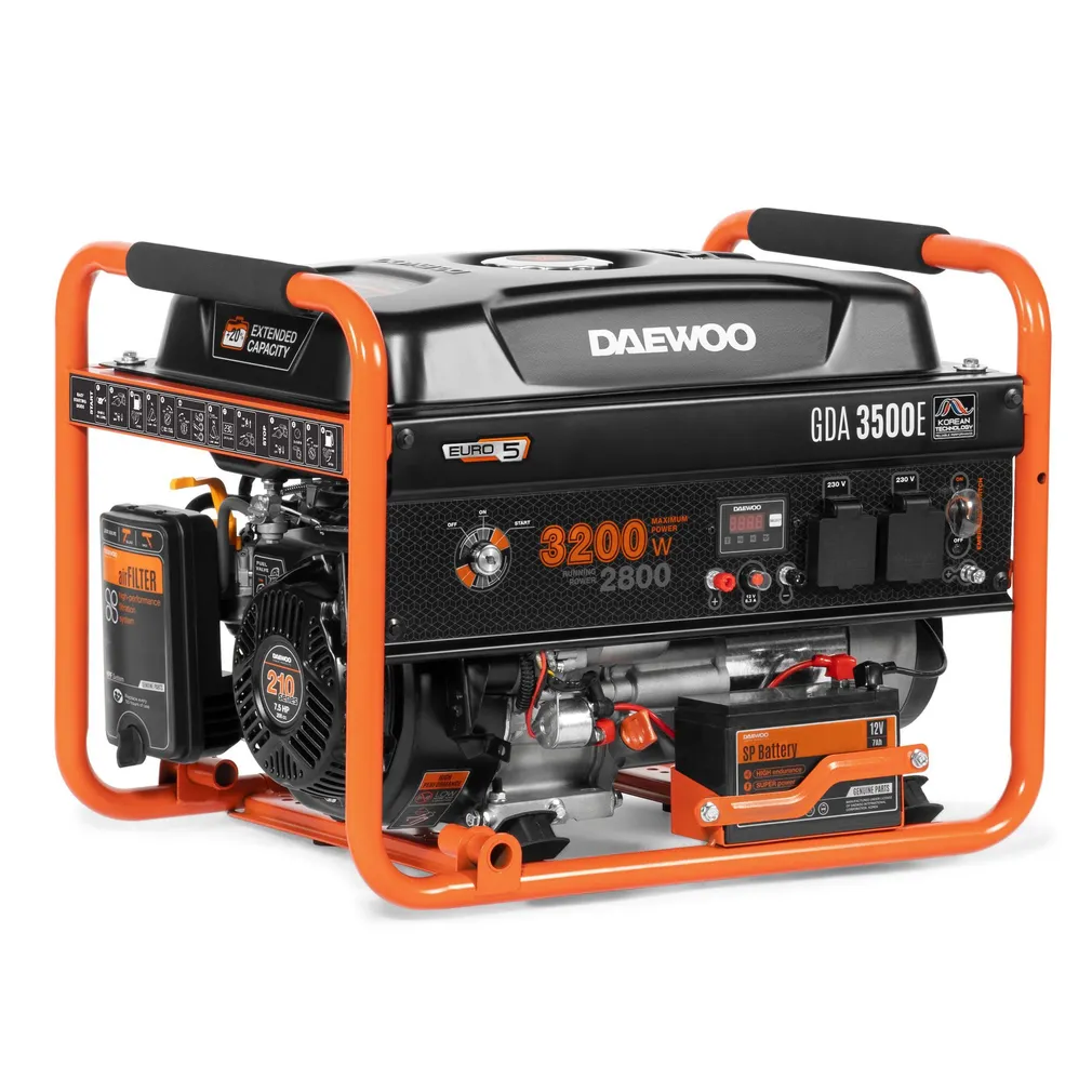 BENSIINIMOOTORIGA GENERAATOR DAEWOO GDA 3500E