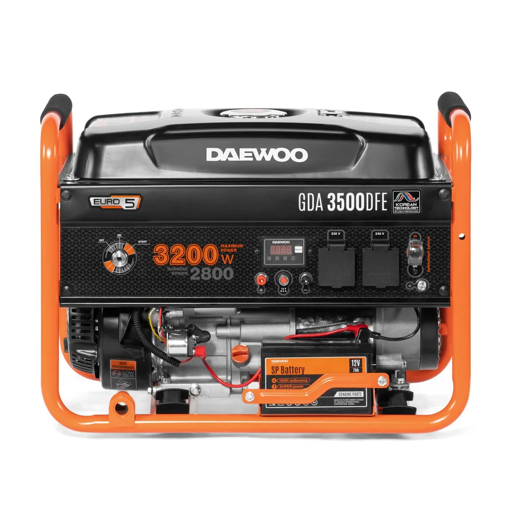 BENSIINIMOOTORIGA GENERAATOR DAEWOO GDA 3500DFE