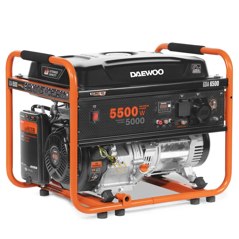 BENSIINIMOOTORIGA GENERAATOR DAEWOO GDA 6500