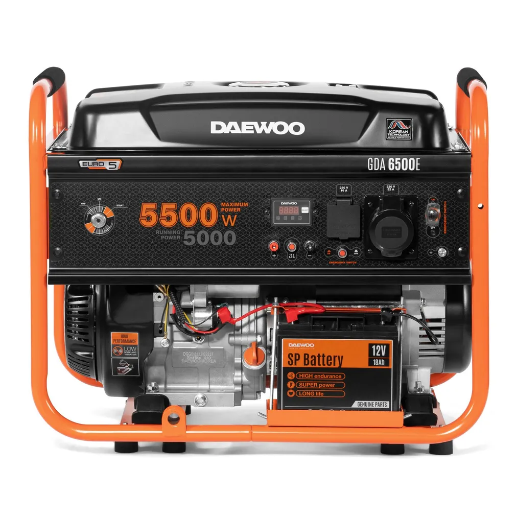 BENSIINIMOOTORIGA GENERAATOR DAEWOO GDA 6500E