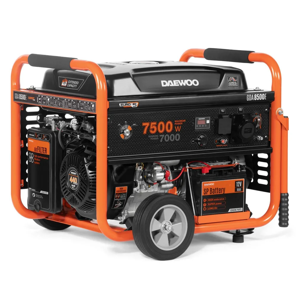 BENSIINIMOOTORIGA GENERAATOR DAEWOO GDA 8500E