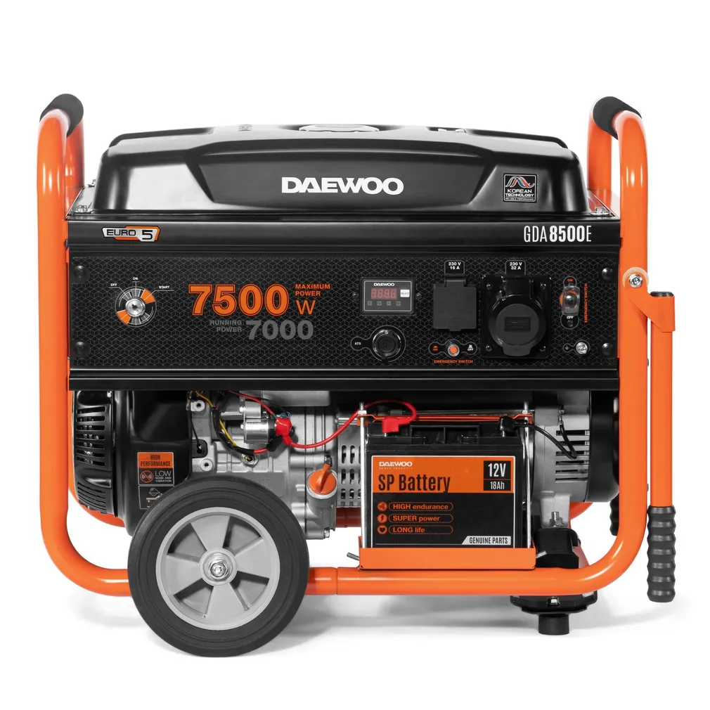 BENSIINIMOOTORIGA GENERAATOR DAEWOO GDA 8500E