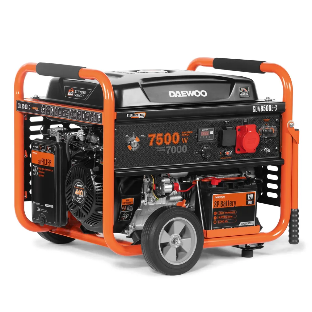 BENSIINIMOOTORIGA GENERAATOR DAEWOO GDA 8500E-3