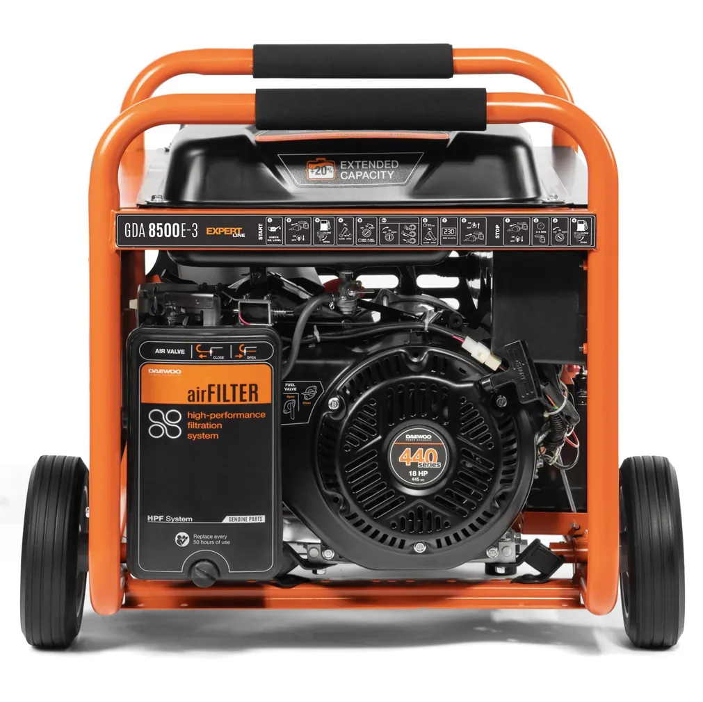 BENSIINIMOOTORIGA GENERAATOR DAEWOO GDA 8500E-3