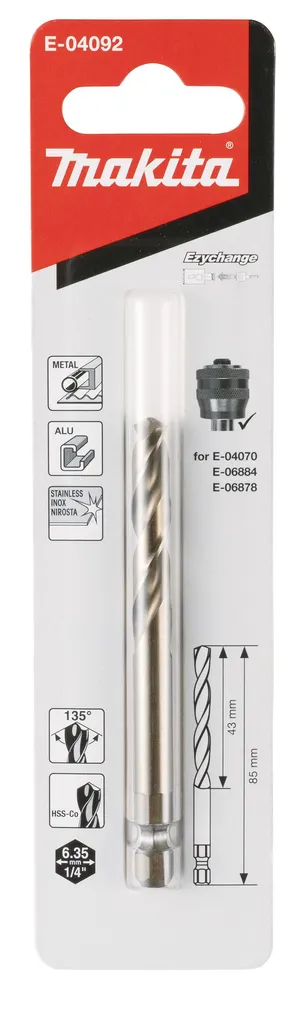 TSENTRIPUUR MAKITA HSS-Co 7,15X85MM