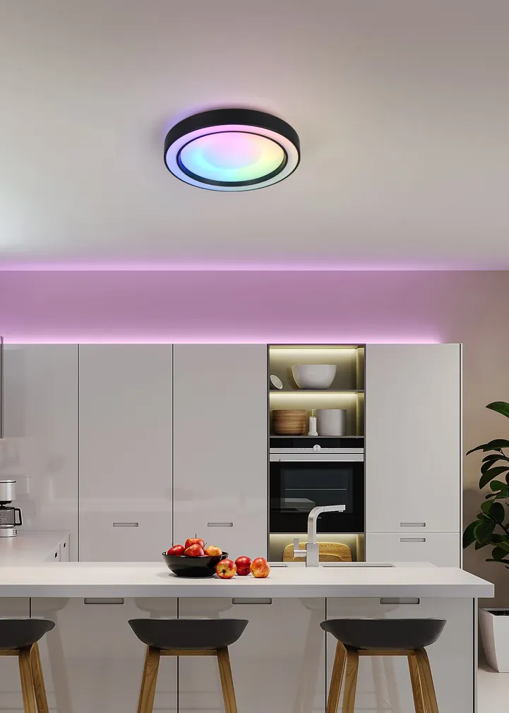 LAELAMP TRIO ACRO LED 40CM R65091432 RGBW MATT MUST