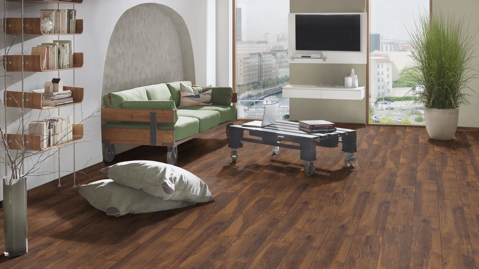 LAMINAATPARKETT KRONOFLOORING ATLANTIC10 HICKORY RED RIV.MORE 1-LIPP