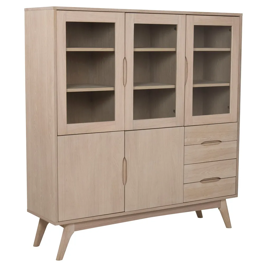 VITRIINKAPP MARTE 140X40XH148CM, VALGE
