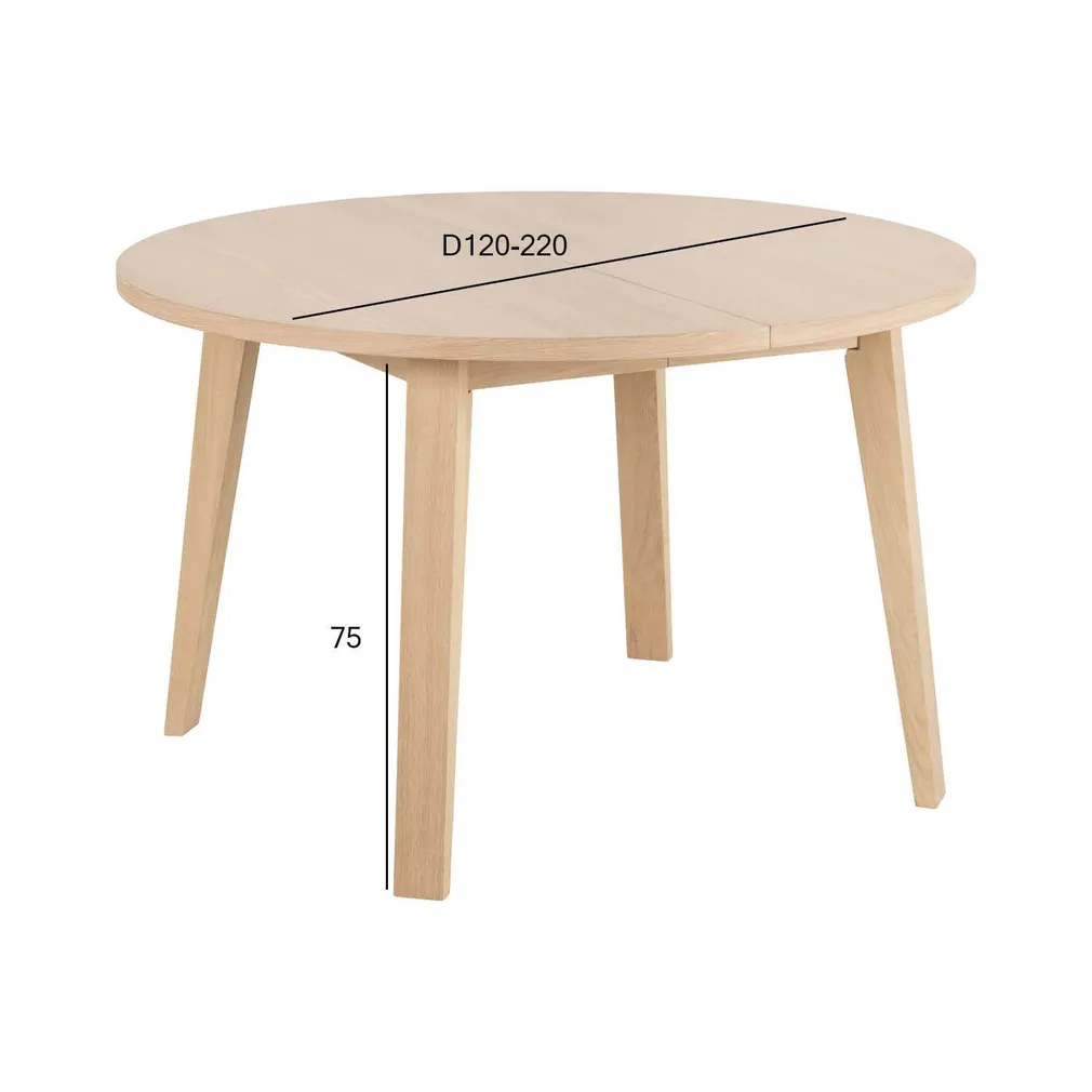 SÖÖGILAUD A-LINE D120/220XH75CM, HELE TAMM