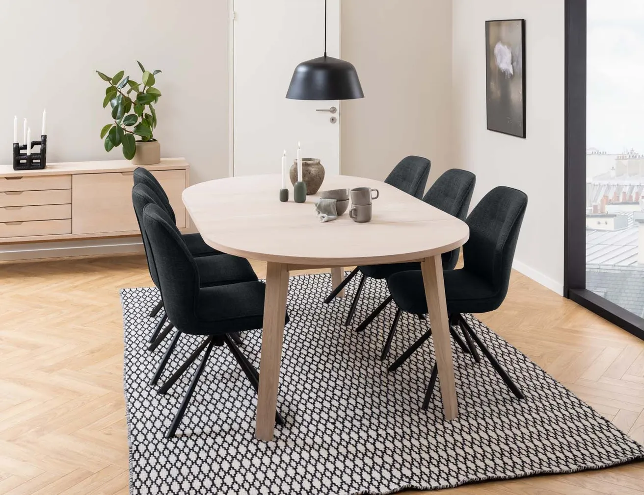 SÖÖGILAUD A-LINE D120/220XH75CM, HELE TAMM