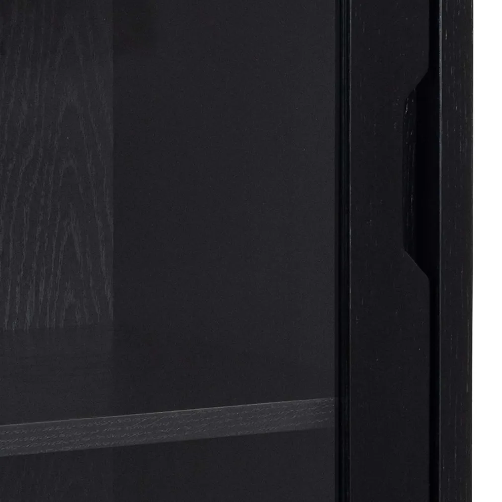 VITRIINKAPP A-LINE 72X36XH145CM, MUST