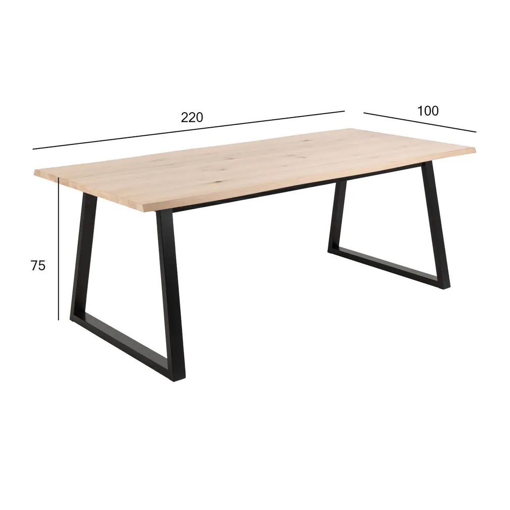 SÖÖGILAUD MALIKA 220X100XH75CM, HELE TAMM