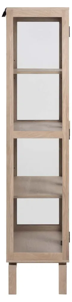 VITRIINKAPP LINLEY 80X40XH180CM, BEEŽ
