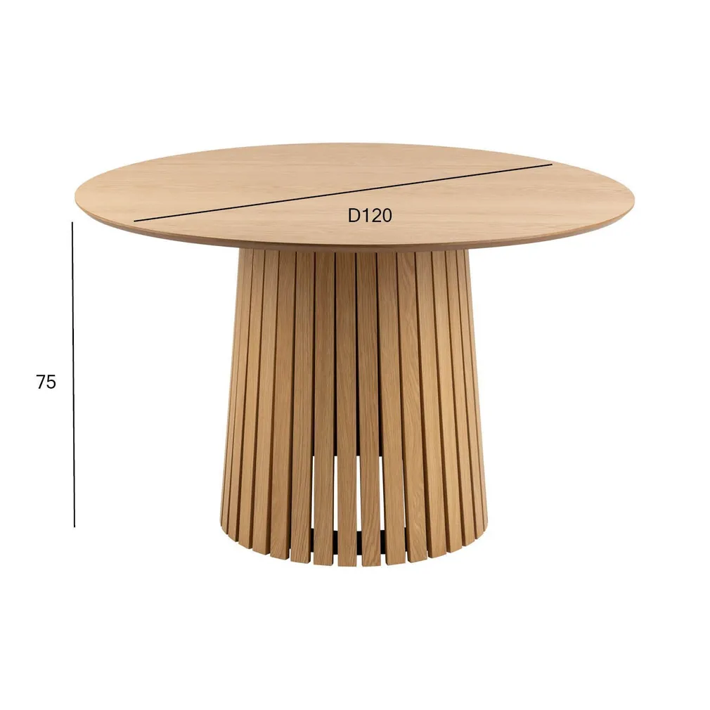 SÖÖGILAUD CHRISTO D120XH75CM, NATURAALNE