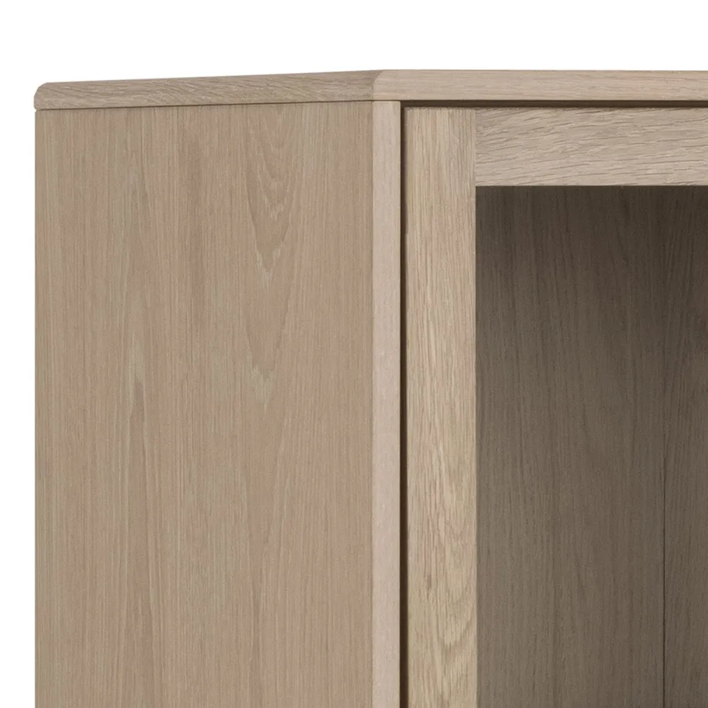 VITRIINKAPP ASTON 80X40XH144,8CM, HELE TAMM