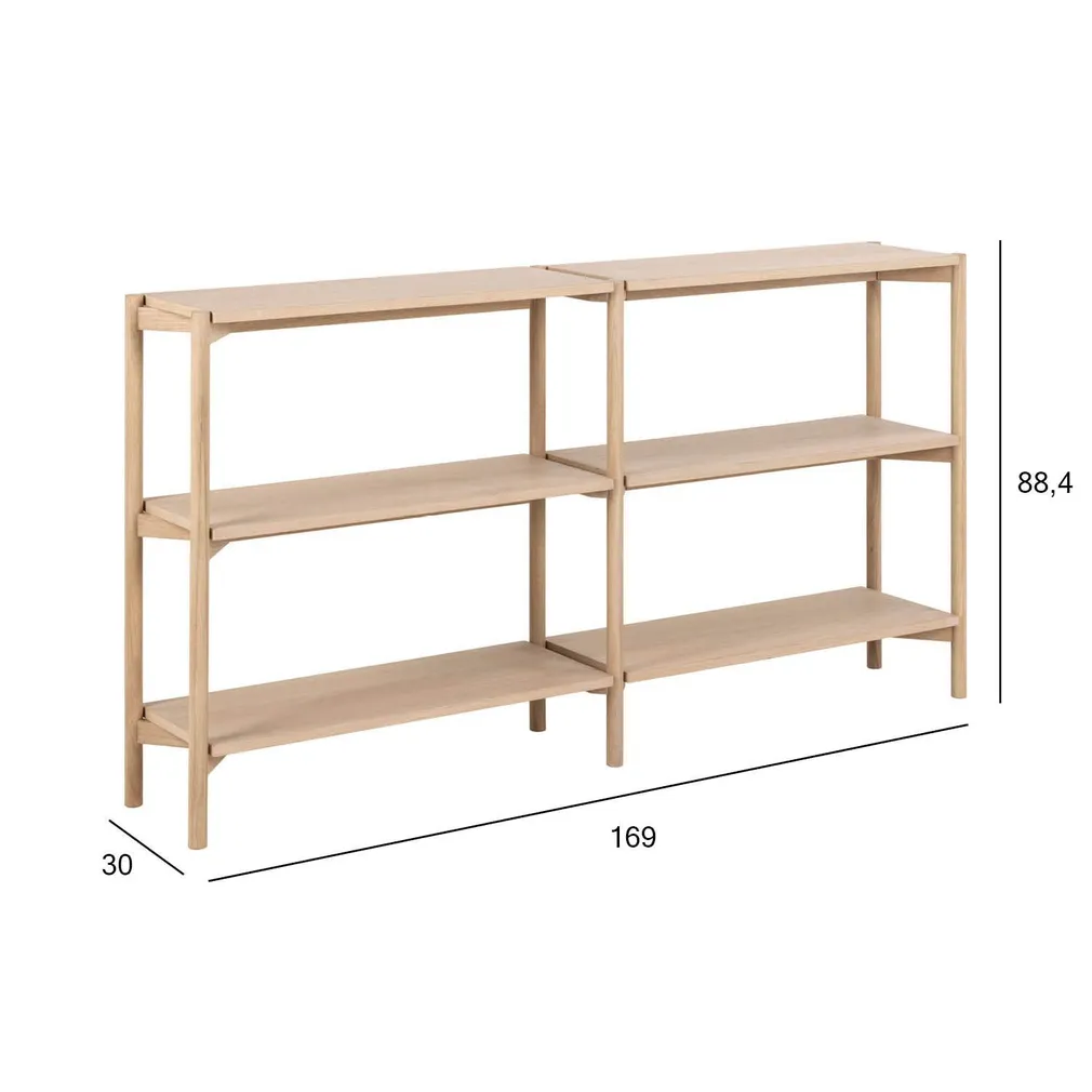 RIIUL BRAIDWOOD 169X30XH88,4CM, VALGE