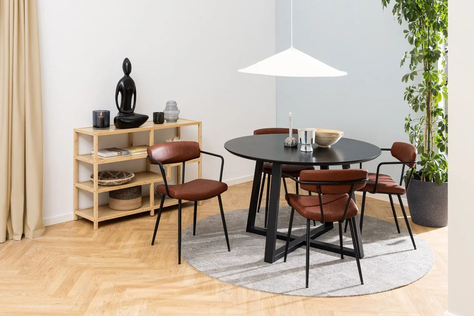 SÖÖGILAUD MALIKA D120XH75CM, MUST